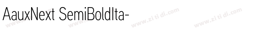 AauxNext SemiBoldIta字体转换